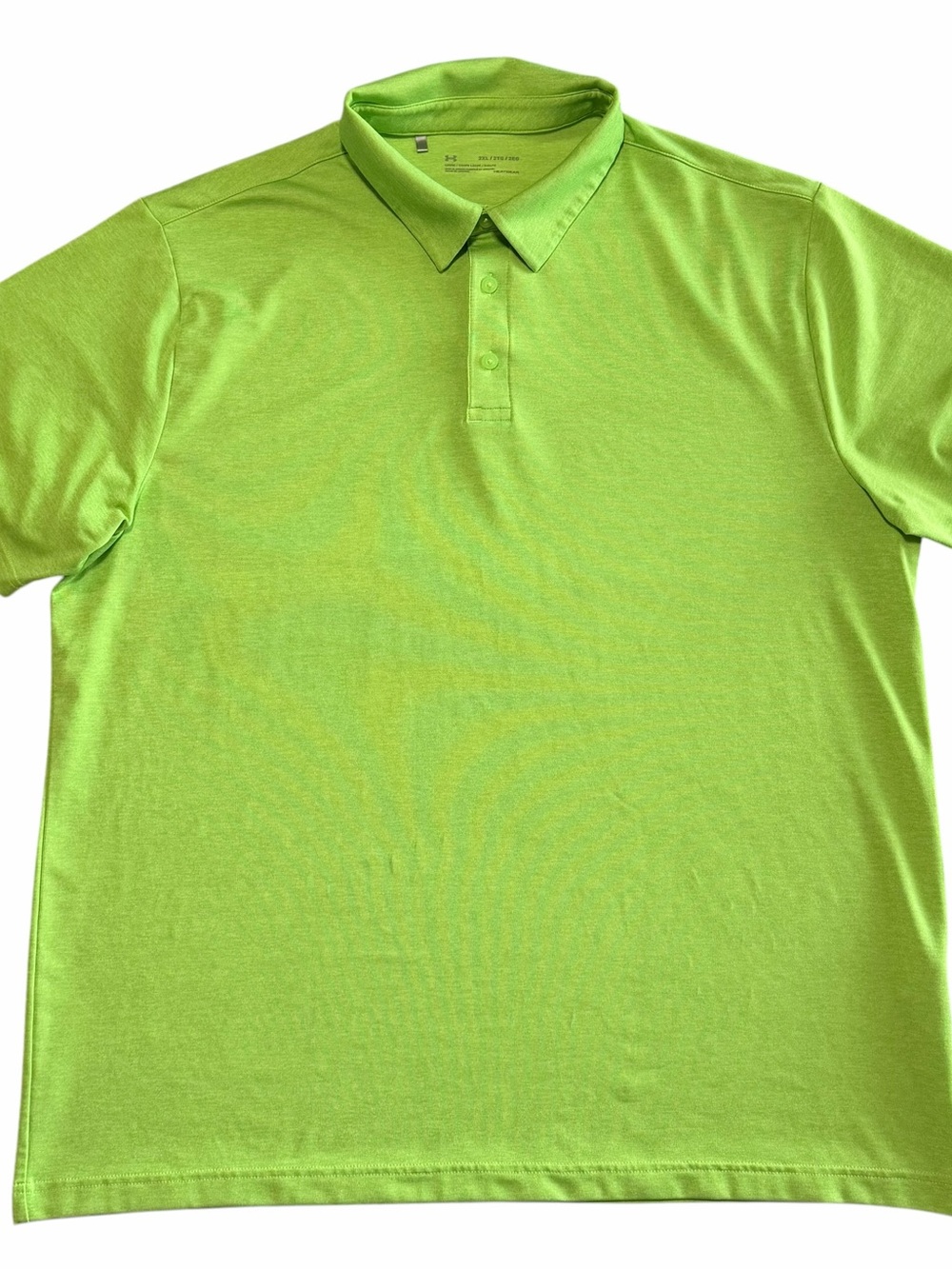Super Nice 90s y2k style Golf polo Under Armour HeatGear Men's 2XL moisture wick - Picture 2 of 6